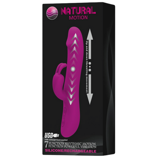 Pretty Love Natural Motion Thrusting Vibrator (Purple)