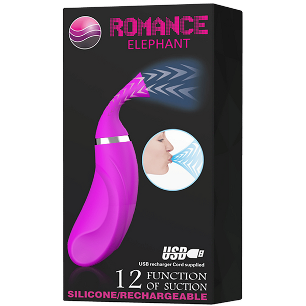 Pretty Love Romance Elephant Suction Vibrator Purple
