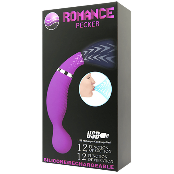 Pretty Love Romance Pecker Suction Vibrator Purple