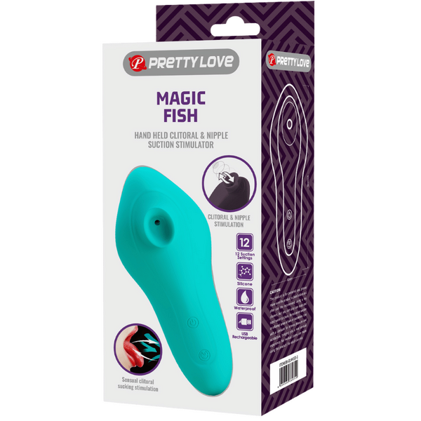 Pretty Love Magic Fish Clitoral Suction Stimulator Seafoam