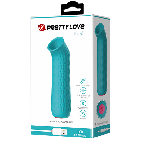 Pretty Love Ford Suction Vibrator Blue