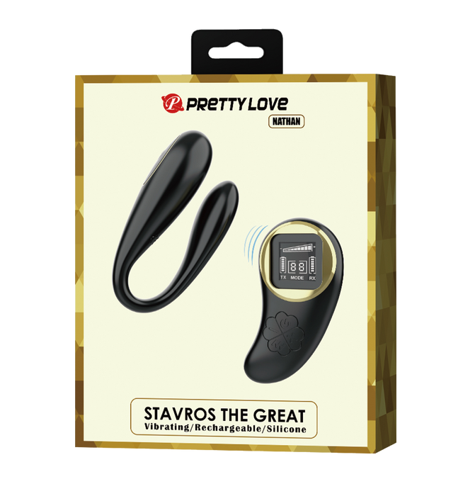 Pretty Love Nathan Remote Control Vibrator (Black)