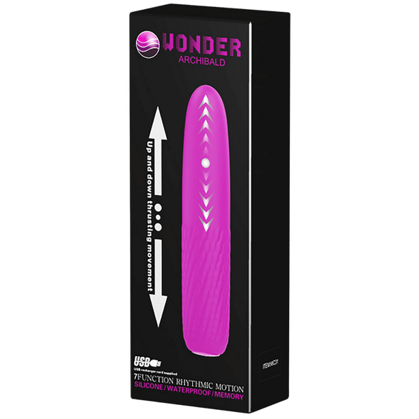 Pretty Love Wonder Archibald Thrusting Vibrator Purple