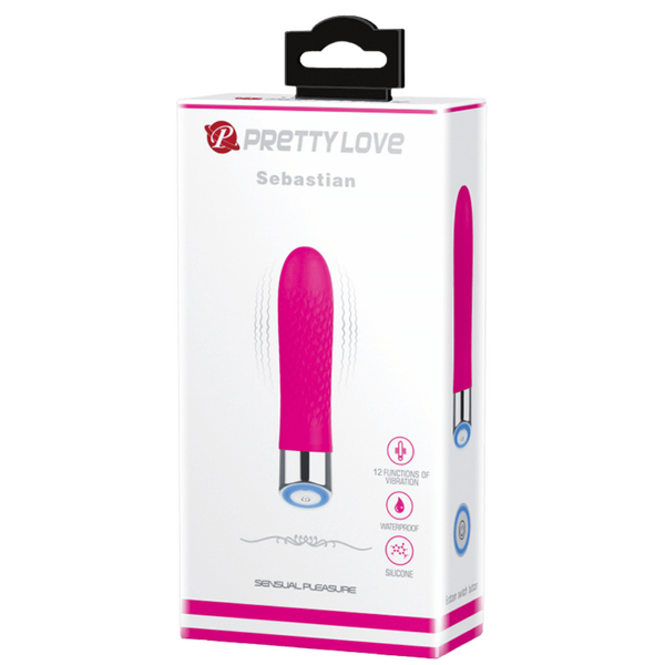 Pretty Love Silicone Sebastian Vibrator Purple