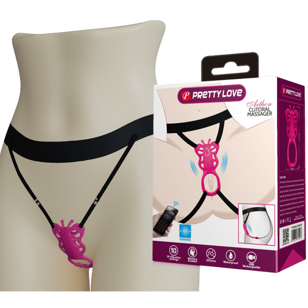 Pretty Love Strap-on Butterfly Clitoral Massager - Aethon