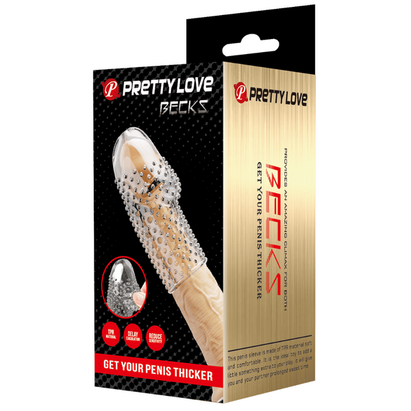 Pretty Love Penis Sleeve - Becks (Clear)