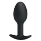 Pretty Love Silicone Anal Balls 3.34" (Black)