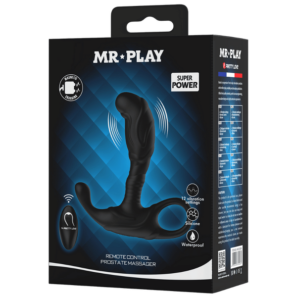 Pretty Love Mr. Play Remote Control Vibrating Prostate Massager (Black)