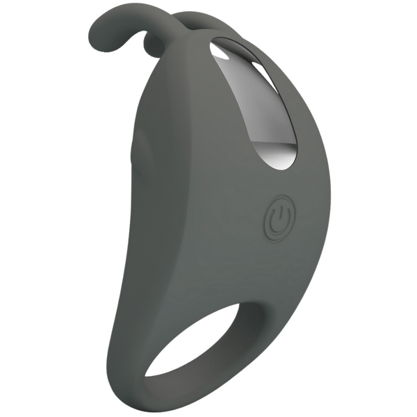 Pretty Love Master Ring - Stratus Vibrating Couples Cock Ring (Grey)