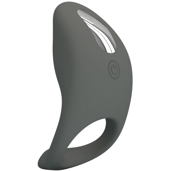 Pretty Love Master Ring - Gemma Vibrating Couples Cock Ring (Grey)
