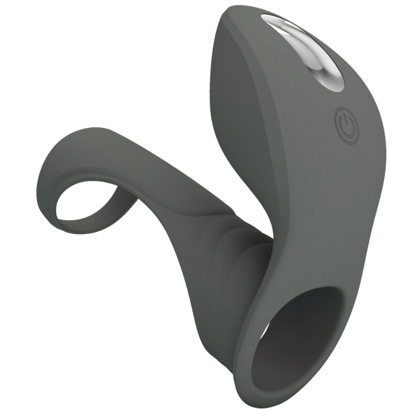 Pretty Love Master Ring - Cirrus Vibrating Couples Cock Ring (Grey)