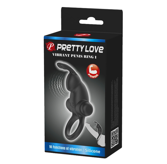 Pretty Love Vibrant Penis Ring I - Couples Cock Ring Black