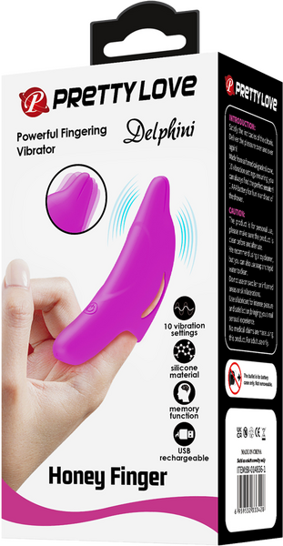 Pretty Love Rechargeable Delphini Fingering Vibrator Purple