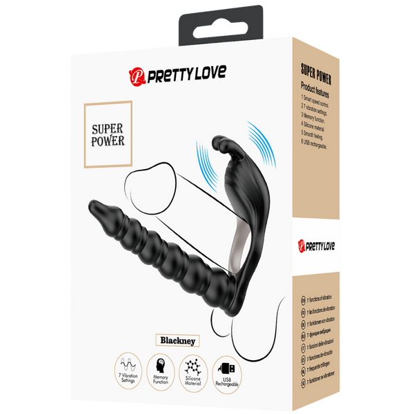Pretty Love Blackney Vibrating Cock Ring (Black)