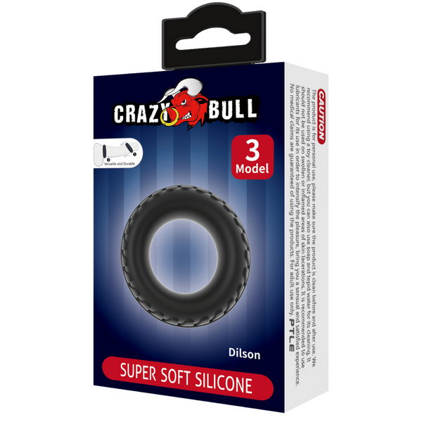 Crazy Bull Super Soft Silicone Cockring - Dilson (no.3)