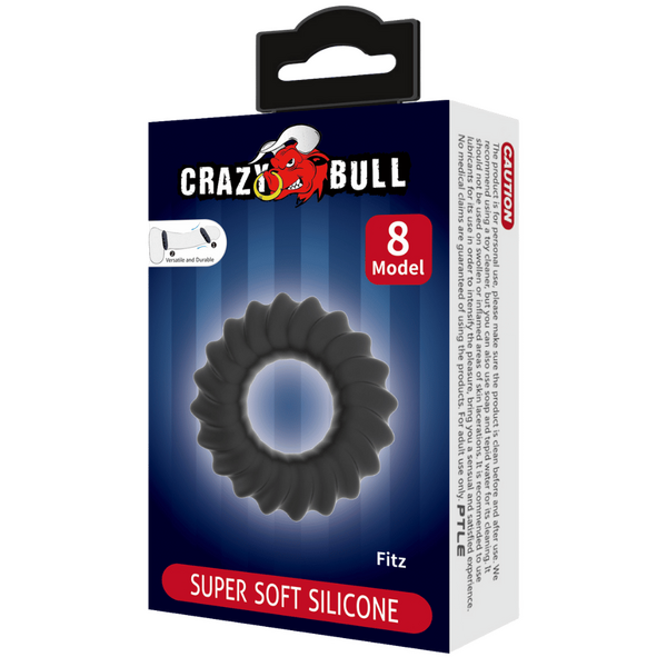 Crazy Bull Super Soft Silicone Cockring - Fitz (no.8)
