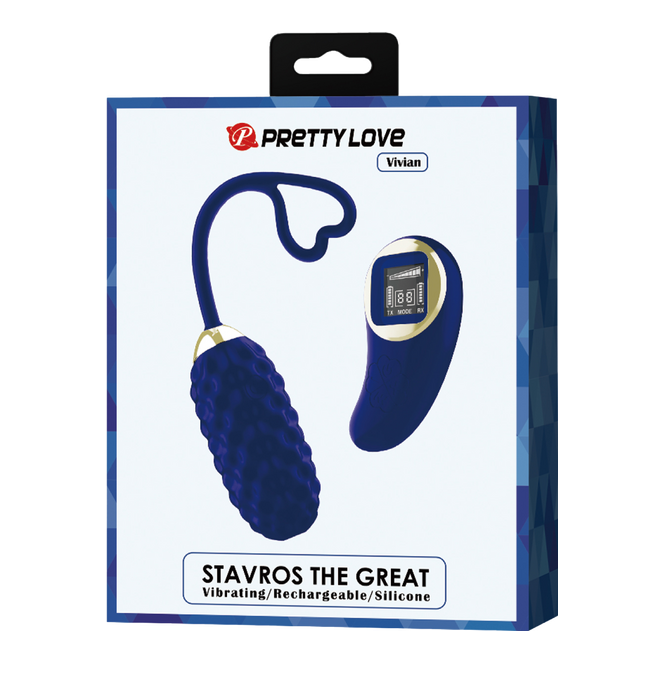 Pretty Love Vivian Remote Control Vibrating Egg (Navy Blue)
