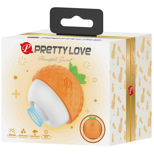 Pretty Love Pineapple Secret Thumping Vibrator (Orange)
