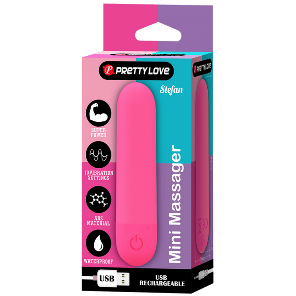 Pretty Love Stefan Mini Massager (Neon Pink)