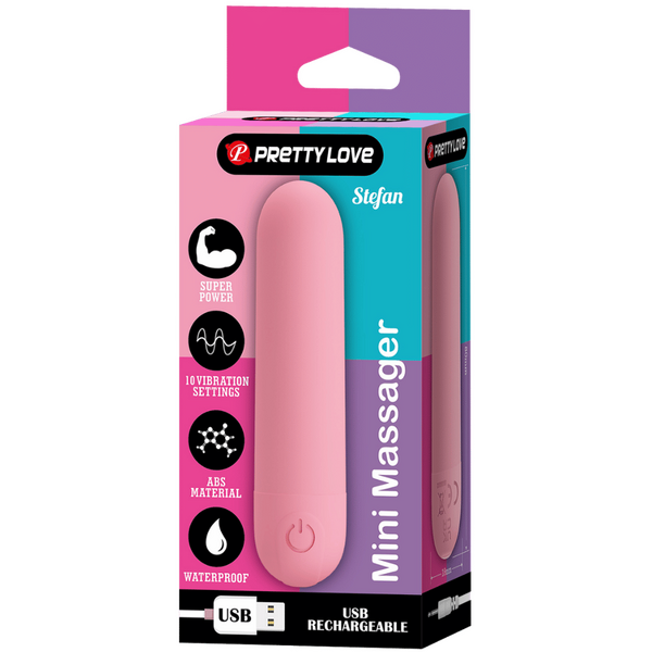 Pretty Love Stefan Mini Massager (Pink)