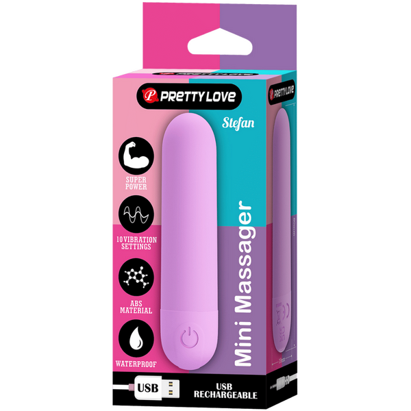 Pretty Love Stefan Mini Massager (Purple)