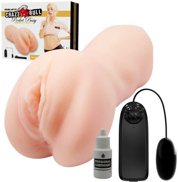 Crazy Bull Lea Vibrating Pocket Pussy Vagina Stroker