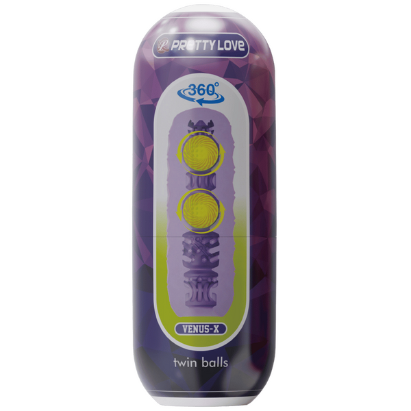 Pretty Love Venus-X Twin Balls Masturbator (Purple)