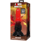 Power Monsters Fire Dragon 9.6" Rippled Monster Silicone Fantasy Dildo