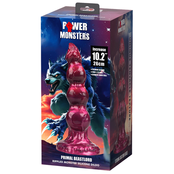 Power Monsters Primal Beastlord 10.2" Rippled Monster Silicone Fantasy Dildo