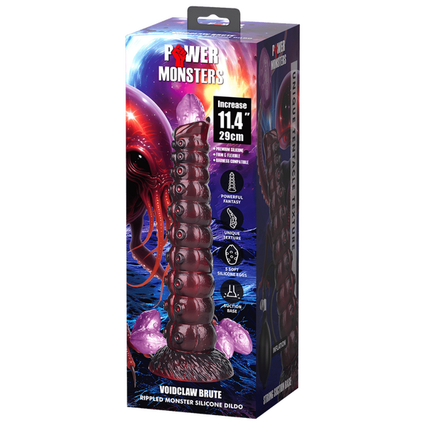 Power Monsters Voidclaw Brute 11.4" Rippled Monster Silicone Fantasy Inflatable Dildo