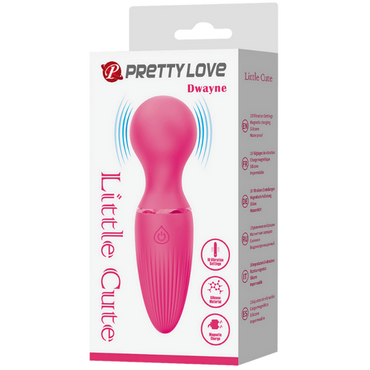 Pretty Love Little Cute Mini Wand Dwayne Vibrator Pink