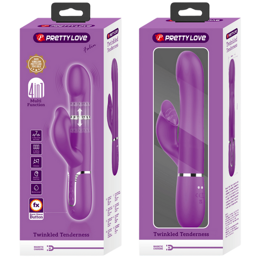 Pretty Love Falin - 4in1 Multi-function Rabbit Vibrator Purple