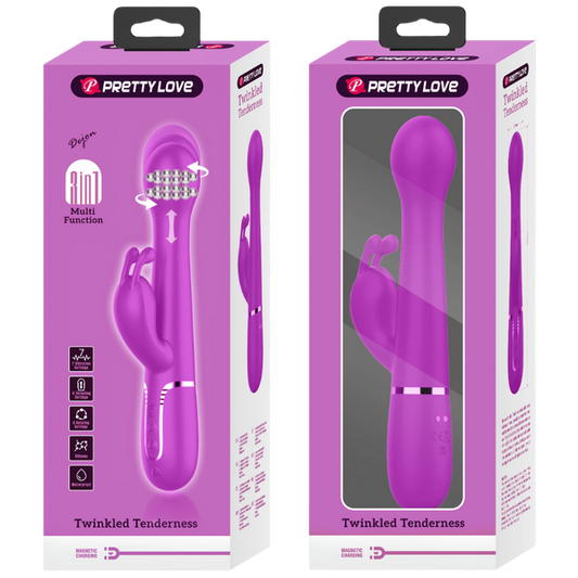 Pretty Love Dejon - 3in1 Multi-function Rabbit Vibrator Pink