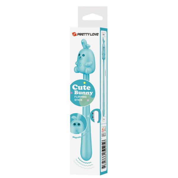 Pretty Love Cute Bunny Flirting Stick Vibrator Blue