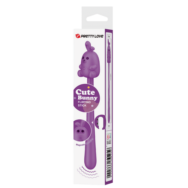 Pretty Love Cute Bunny Flirting Stick Vibrator Purple