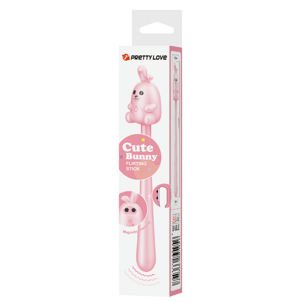 Pretty Love Cute Bunny Flirting Stick Vibrator Pink