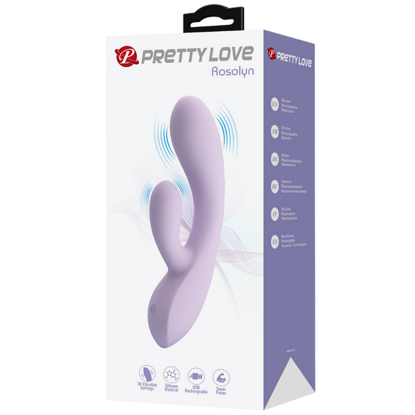 Pretty Love Rosolyn Felxible G-Spot Rabbit Vibrator Purple