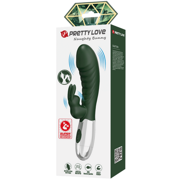Pretty Love Naughty Bunny Rabbit Vibrator Black