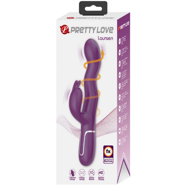 Pretty Love Laursen Wave Function Rabbit Vibrator Purple