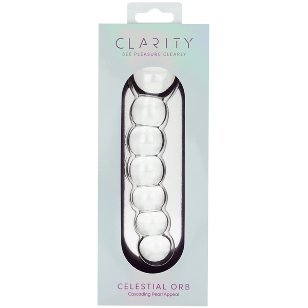 CreativeC | Clarity - Celestial Orb - Double Ended Glass Beaded Dildo