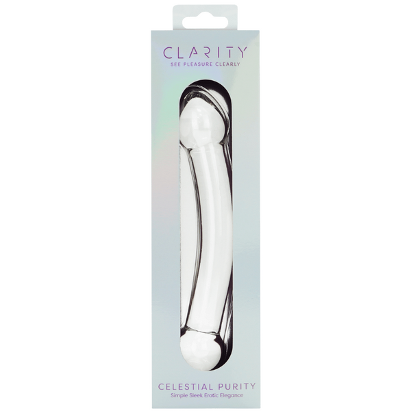 CreativeC | Clarity - Celestial Purity - Double Ended Glass Dildo