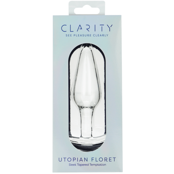CreativeC | Clarity - Utopian Floret - Glass Butt Plug
