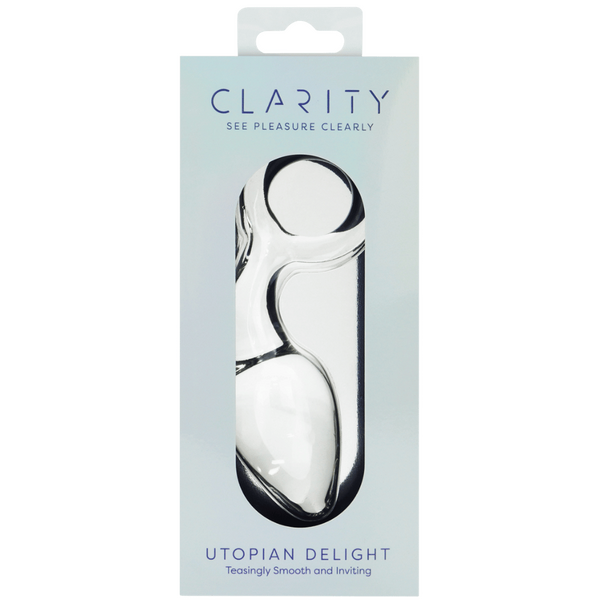CreativeC | Clarity - Utopian Delight - Glass Butt Plug