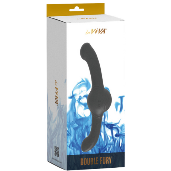 La Viva Double Fury Oscillating Thrust Vibrator (Black)