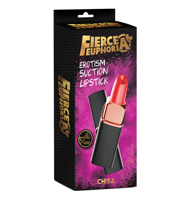 Chisa Fierce Euphoria Erotism Suction Lipstick Clitoral Stimulation USB Recharge
