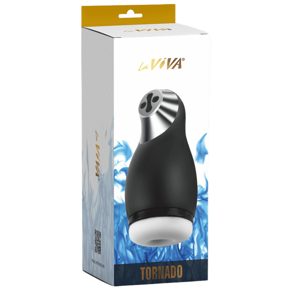 La Viva Tornado Vibrating and Suction Masturbator Black