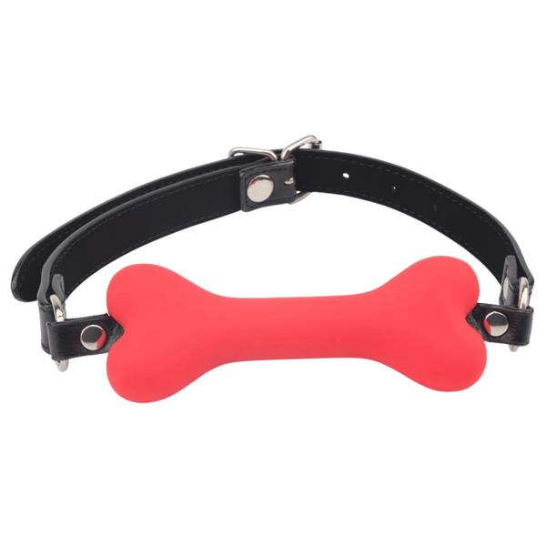 Chisa BEHAVE! Doggie Bone Bit Gag (Red)