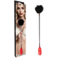 Chisa Noir Crop With Tickle Feathers (Red)