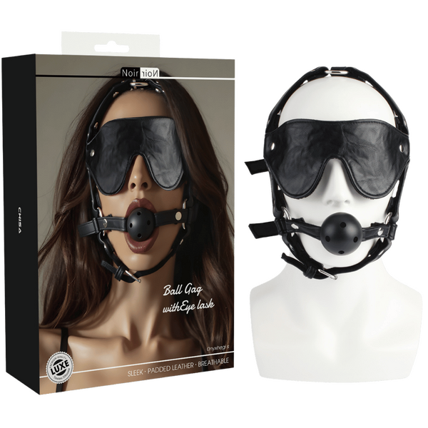 Chisa Noir Ball Gag With Eye Mask