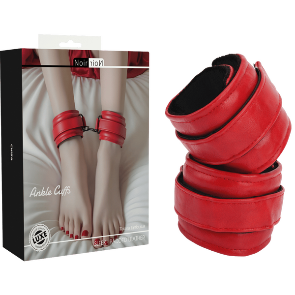 Chisa Noir Ankle Cuffs (Red)